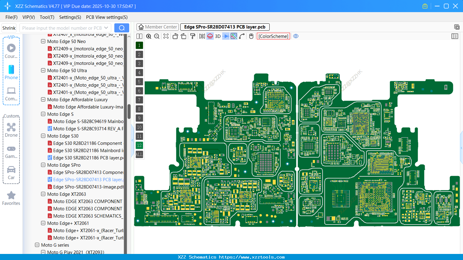 Motorola Edge SPro-SR28D07413 PCB Layer